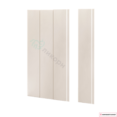Скандинавские стеновые панели Ликорн Кремовые 125х12х2800