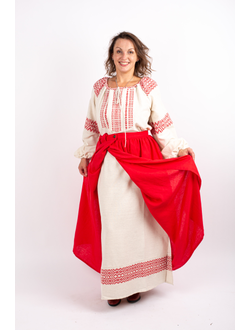 Юбка-понёва с запахом "Рябина"