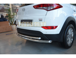 Защита заднего бампера d60/42 для Hyundai Tucson 2015-2018