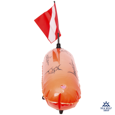 Буй овальный Marlin TORPEDO ПВХ orange