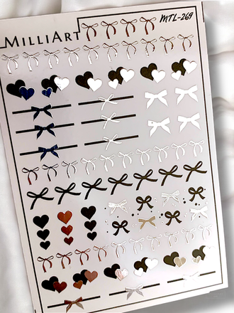 Слайдер-дизайн MilliArt Nails Металл MTL-269