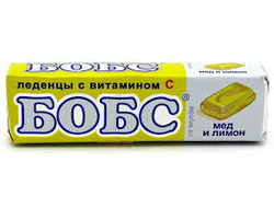 Бобс леденцы медово-лимонные 35г