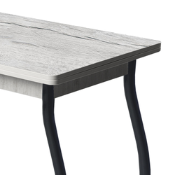 Дуэт 4 Стол обеденный 600*800 раскладной дуб канадский/графит 1.1