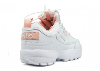 Fila Disruptor 2 Белые с розовым внутри (36-41)