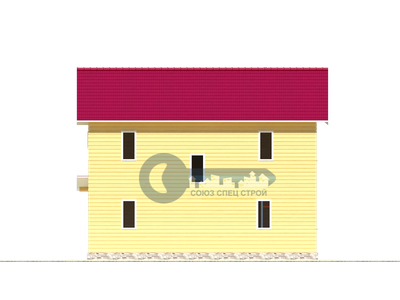 ДЖ-16 ГАБАРИТНЫЕ РАЗМЕРЫ: (7Х9М) 2 ЭТАЖА, ОБЩАЯ ПЛОЩАДЬ: 123,5М²