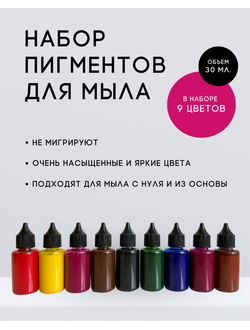 КРАСИТЕЛИ ДЛЯ МЫЛА. Готовые косметические пигменты