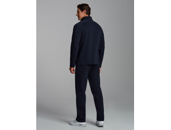 Теплый спортивный костюм мужской, с начесом,  12SKM-1464, темно-синий