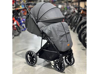 Детская коляска Luxmom H2 Серый (перекидная ручка)
