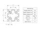 Профиль алюминиевый паз 6 P40.40-4000