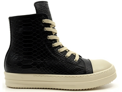 Кроссовки Rick Owens Concordians Alligatoridae High Top Black