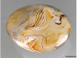 Агат, галтель. Мадагаскар. 63*51*19мм