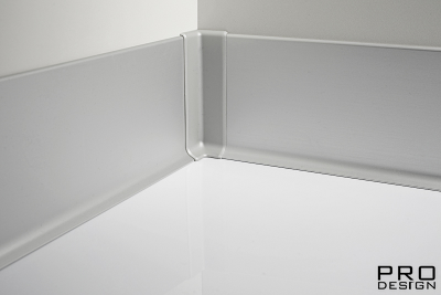 Внутренний угол для плинтуса Profilpas серия 90, алюминиевая шт.