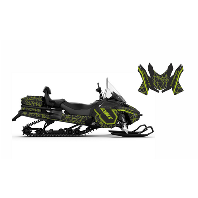 Наклейки на снегоход BRP Lynx Skandic Army Yeti expedition commander 2012 2020 №2129