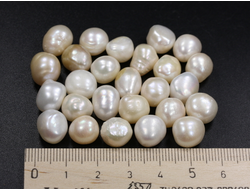 Жемчуг натуральный пресноводный в ассортименте, Китай (10-12 мм, 1,2-1,5 г) №26915