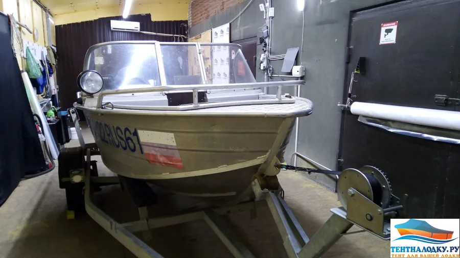 Тент на лодку WYATBOAT 430 MDC (кренолины)