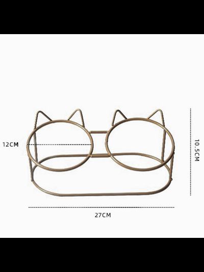 Миска двойная Kitty Faw