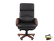 Офисное кресло Chairman 417 Россия нат.кожа/экокожа черная (мультиблок)