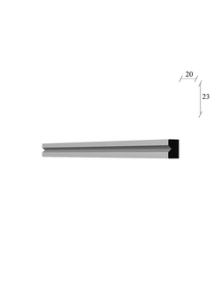 молдинг МЛ-64 гипсовый для стены