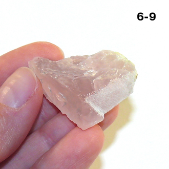 Розовый кварц натуральный (необработанный) №6-9: 14,5г - 26*30*15мм