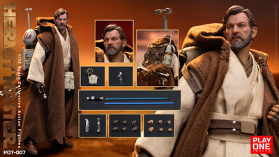 ПРЕДЗАКАЗ - Оби-Ван Кеноби (Звездные Войны, Star Wars) - Коллекционная фигурка 1/12 SCALE Hermit Master Jedi (POT-007) - Play One twelve ?ЦЕНА: 14200 РУБ.?