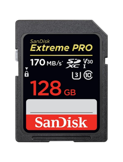 Карта памяти SanDisk Extreme PRO SDXC UHS-I Cl10, SDSDXXY-128G-GN4IN