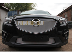 Защита радиатора Mazda CX-5 2012-2014 chrome верх PREMIUM