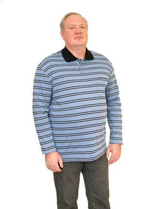 Рубашка - поло мужская большого размера Артикул 50128 Размер 60-62