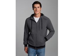 Темно-серая толстовка мужская 52TM-1273