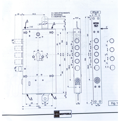 Моторный замок Mottura X-Nova