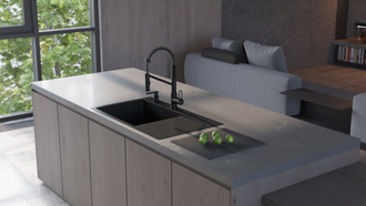 МОЙКА OMOIKIRI AKISAME 86 SIDE LG-R (4997046) СВЕТЛОЕ ЗОЛОТО