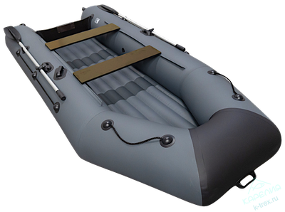 Лодка ПВХ Мастер Лодок Барс 3400НДНД Графит / Чёрный