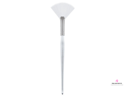 LevisSime Кисть Веерная, искусств.белый ворс, белая пласт. ручка, длина 175мм  арт. 85339