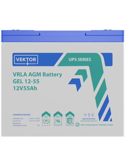 Аккумулятор свинцово-кислотный GEL 12-55