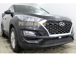 Защита радиатора Hyundai Tucson 2018- black низ
