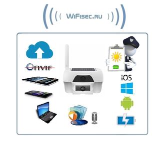 FreeCam, Всепогодная автономная беспроводная (WiFI) IP видеокамера на аккумуляторе с DVR на солнечной батарее, HD