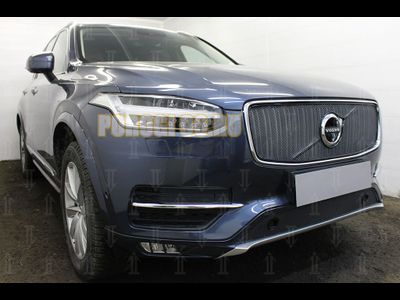 Защита радиатора Volvo XC90 2014- с парктроником black