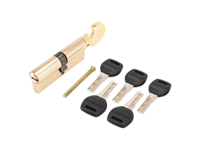 Механизм замка АЛЛЮР HD FG 90-5К BP (45x45G) латунь перф.кл/верт  [56253]