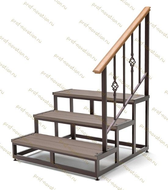 Металлическая лестница в дом