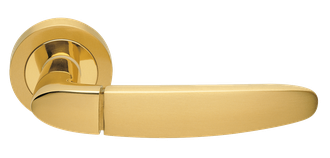 Дверные ручки Morelli Luxury &quot;SAIL&quot; OSA/OTL Цвет - Матовое золото/золото
