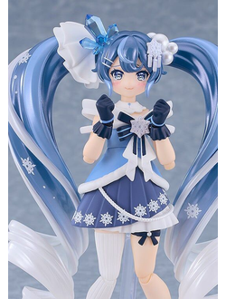 Фигурка фигма Мику Хацунэ (Figma Hatsune Miku 2025 Snow, Crystal Snow Ver.)