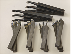 Набор заточенных резцов по металлу 12х12 мм Т15К6 Т5К10 ВК8 из 18 шт