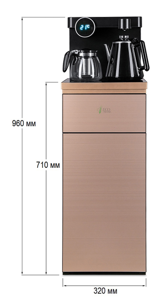 Кулер с чайным столиком Тиабар Ecotronic TB12-LNR gold