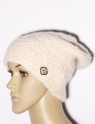 Екатеринбург. Шапка женская "Колпак букле" 11581 св.серая, чёрная, св.бежевая, синяя, молочная