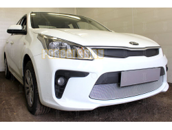 Защита радиатора KIA RIO 2017- chrome низ PREMIUM