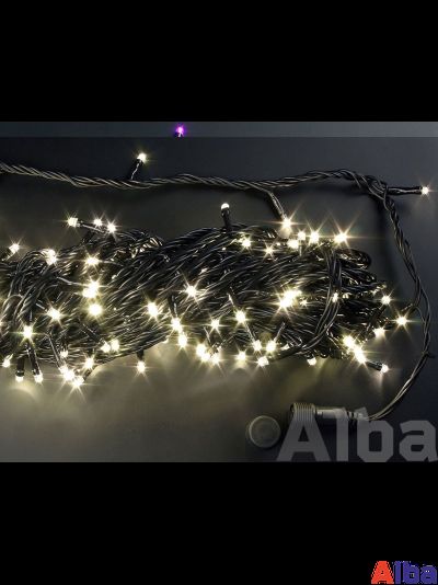 БЕЛЫЙ ТЕПЛЫЙ гирлянда Нить 20 м, 220В, ДИНАМИКА