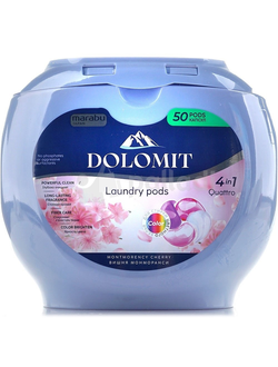 DOLOMIT Капсулы для стирки белья 4 в 1 «Вишня Монморанси» (50 шт).