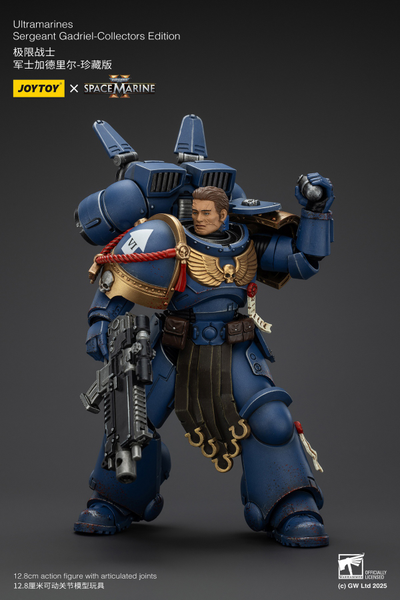 Гадриэль, сержант Ультрамаринов (Warhammer 40k, Spacemarine II) - КОЛЛЕКЦИОННАЯ ФИГУРКА 1/18 Ultramarines Collectors Edition - Sergeant Gadriel (JT01376) - JOYTOY