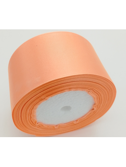 Лента атласная 50 мм, цвет оранжевый  арт. 22