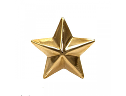 Звезда на погоны гладкая 20 мм мет.