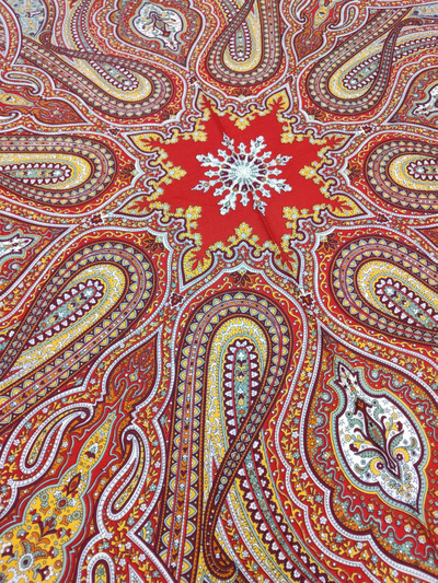 Павловопосадский платок Таинственный вечер 1539-5